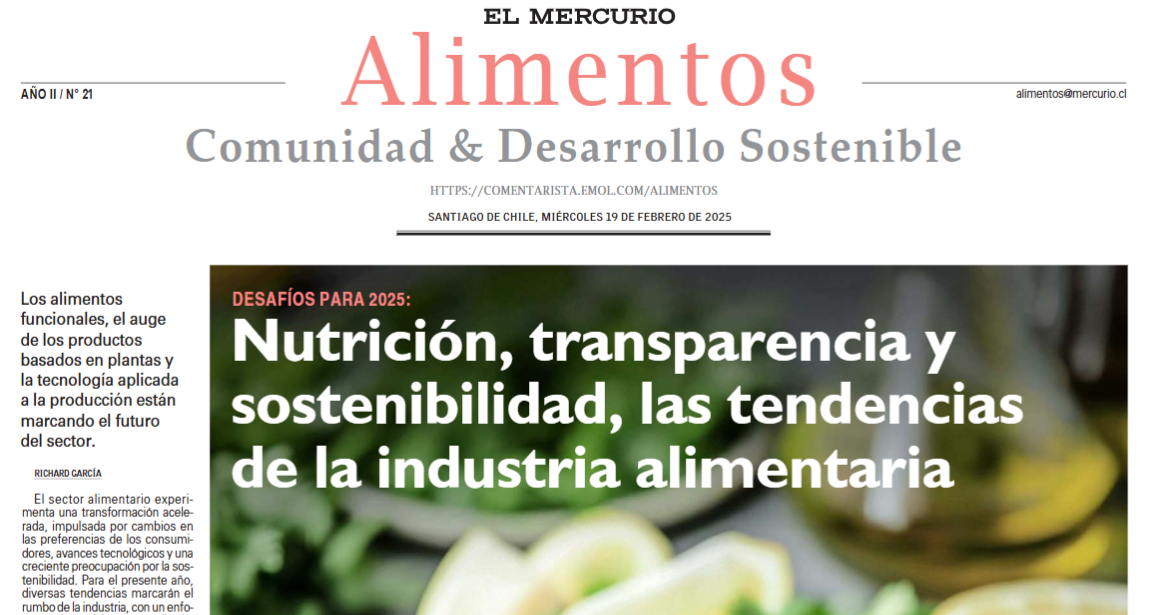 Nutrición, Transparencia y Sostenibilidad, las tendencias de la Industria Alimentaria