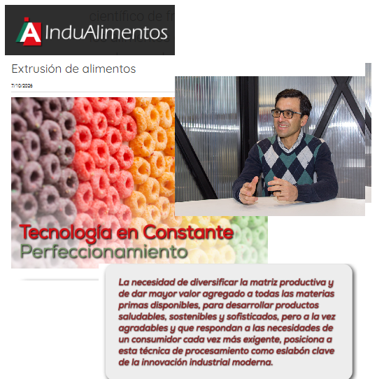 CeTA en reportaje de Indualimentos sobre Extrusión