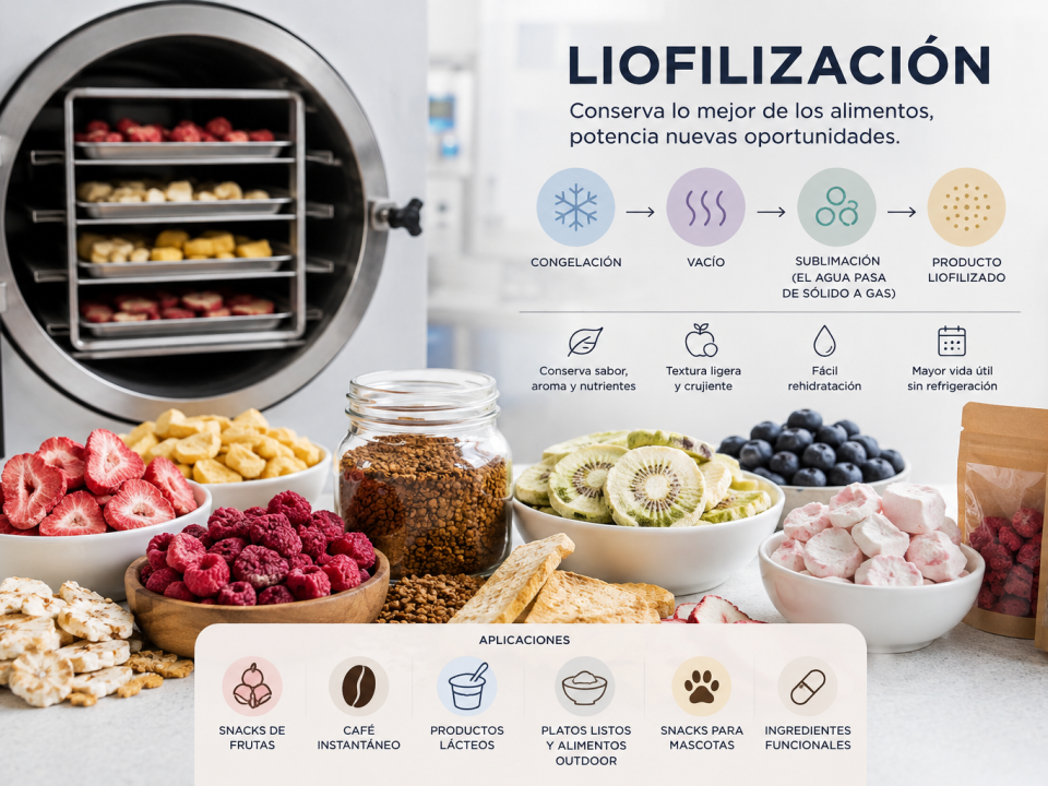Liofilización: tecnología para desarrollar alimentos con mayor valor agregado
